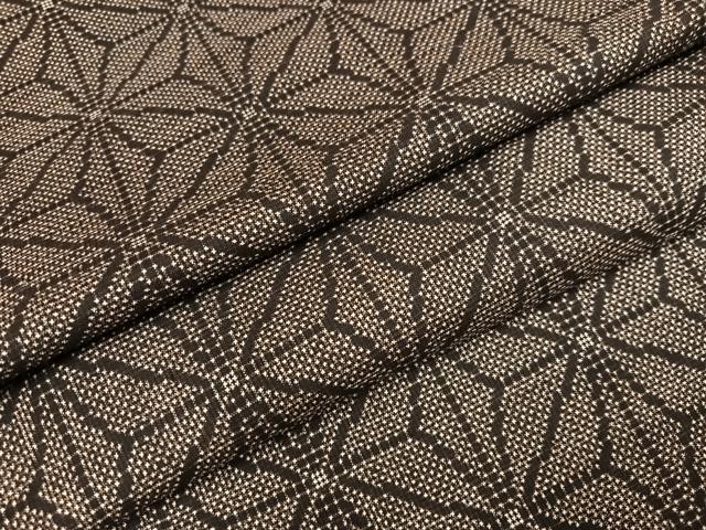 平和屋着物●本場大島紬 7マルキ 麻の葉文様 正絹 逸品 AABL1700ph