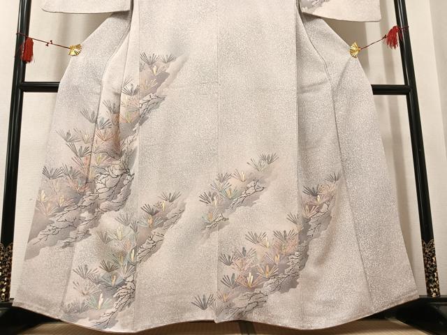 平和屋着物●訪問着 松 暈し染め 正絹 逸品 AABL1703ph