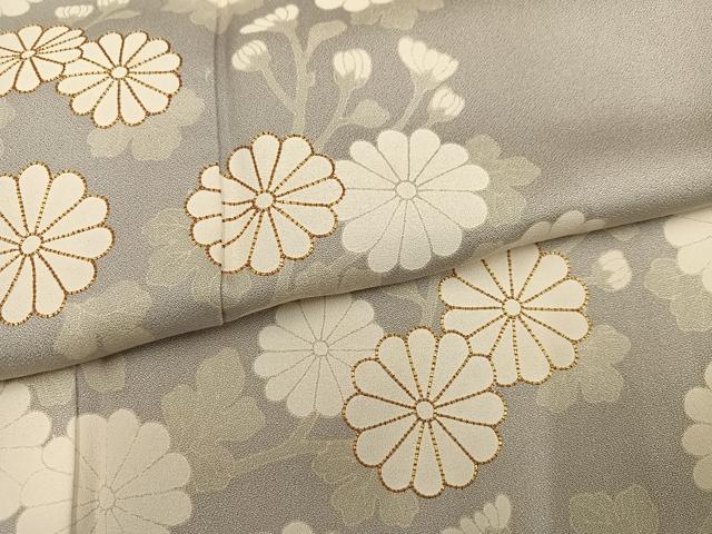 平和屋着物●訪問着 駒刺繍 枝花文 正絹 逸品 AABL1706ph