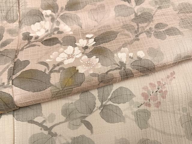 平和屋着物●訪問着 作家物 枝花文 暈し染め 金彩 正絹 逸品 AABL1721ph