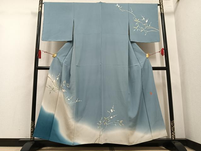 平和屋着物●訪問着 友禅 作家物 花鳥文 梅 正絹 逸品 AABL1769ph