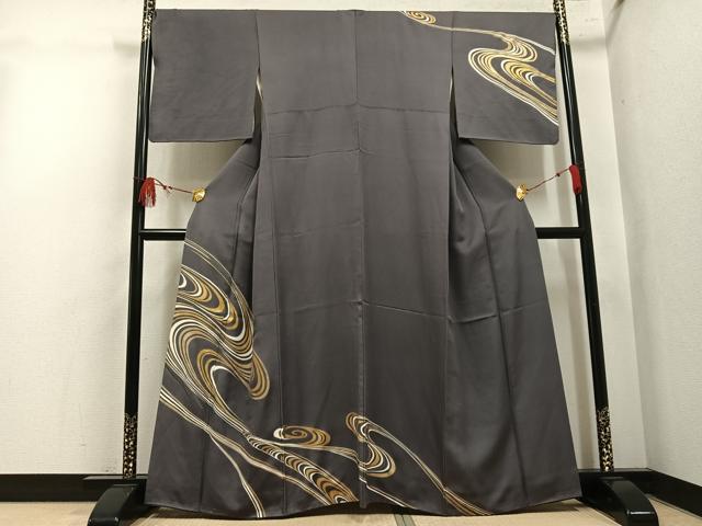 平和屋着物●訪問着 流水文 金彩 正絹 逸品 AABL1771ph
