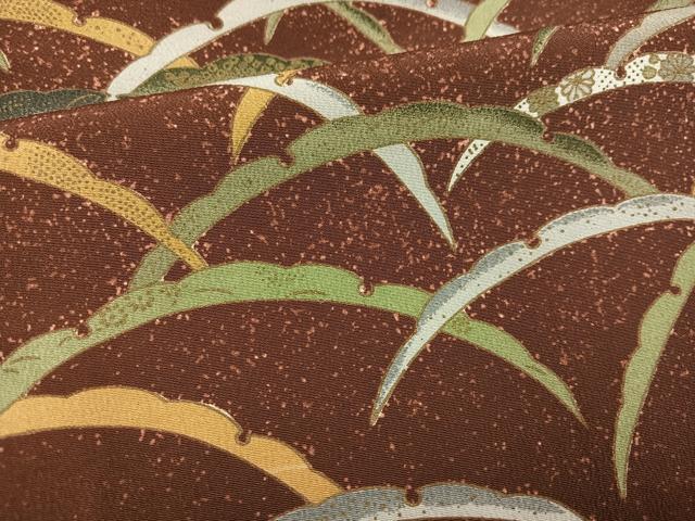 平和屋着物●訪問着 雪芝 金彩 洗える着物 AABL1778ph