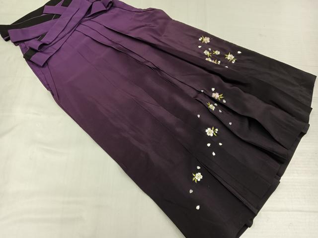 平和屋着物●女性 行灯袴 総刺繍 舞桜文 暈し染め 洗える着物 AABL1798ph