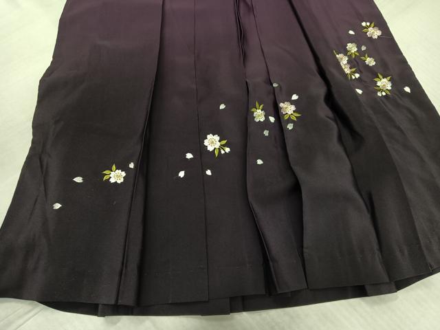 平和屋着物●女性 行灯袴 総刺繍 舞桜文 暈し染め 洗える着物 AABL1798ph