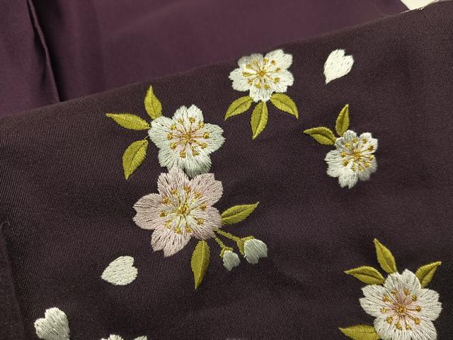 平和屋着物●女性 行灯袴 総刺繍 舞桜文 暈し染め 洗える着物 AABL1798ph
