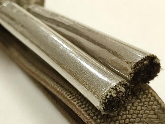 平和屋本店●和装小物 帯締め・帯揚げセット 高麗組 立涌文様 金糸 暈し 丹後ちりめん 正絹 逸品 未使用品あり AABL1803ay