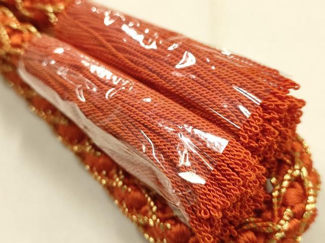平和屋本店●和装小物 帯締め・帯揚げセット 丸組 箔散らし 金糸 金銀彩 暈し染め 撚り房 正絹 逸品 未使用 AABL1829ay