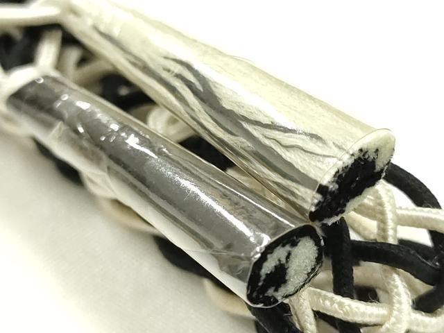 平和屋着物*夏物 和装小物 上質な帯締め 大正十四年創業和装小物の老舗 三ッ杵印 紐の渡敬 レース組 正絹 逸品 未使用 AABL1841ay