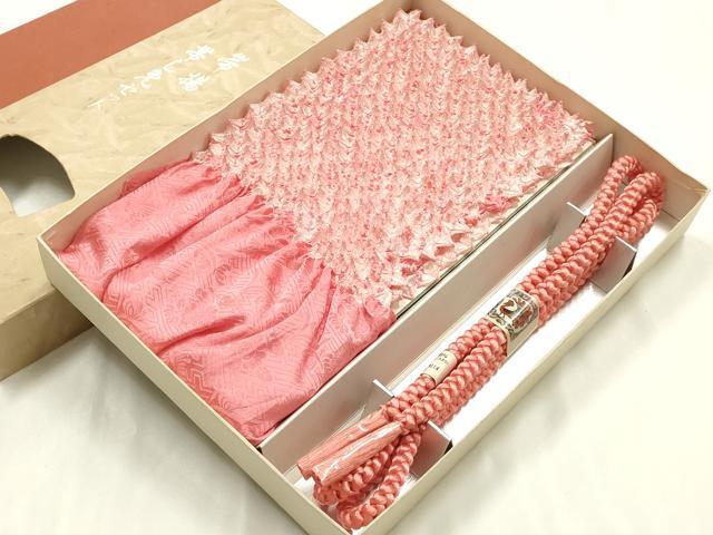 平和屋着物●和装小物 帯締め・帯揚げセット 丸組 中抜き絞り 正絹 逸品 未使用 AABL1896ay