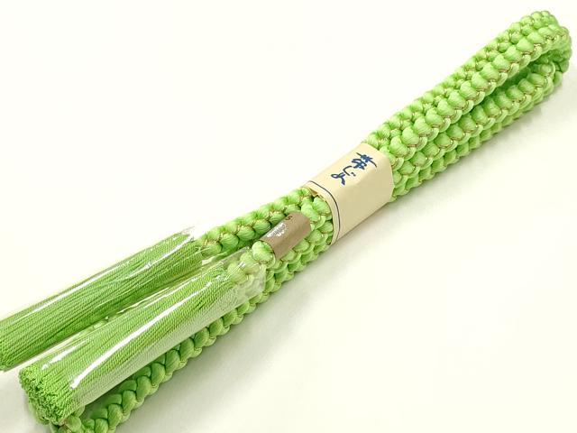 平和屋着物●和装小物 振袖用帯締め・帯揚げセット 総絞り 金糸 撚り房 正絹 逸品 未使用 AABL1907ay