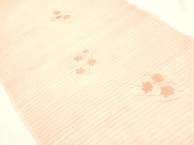 平和屋着物*夏物 和装小物 帯締め・帯揚げセット レース組 草花文 金糸 正絹 逸品 未使用 AABL1913ay