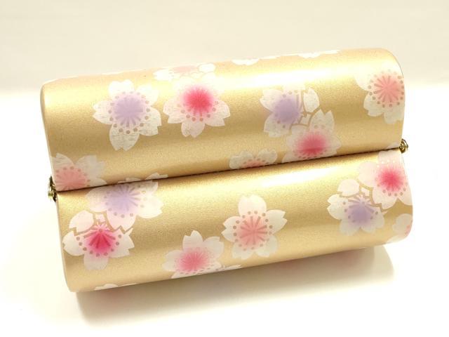 平和屋着物▼和装小物 和装バッグ 振袖用 ハンドバッグ 花柄 金彩 暈し 逸品 AABL1936ay