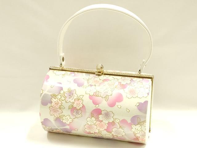 平和屋着物▼和装小物 和装バッグ 振袖用 ハンドバッグ 花柄 金彩 逸品 AABL1946ay