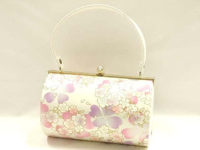 平和屋着物▼和装小物 和装バッグ 振袖用 ハンドバッグ 花柄 金彩 逸品 AABL1946ay