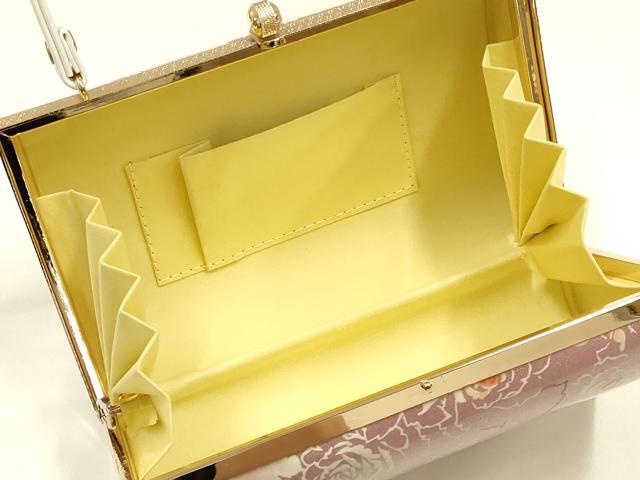 平和屋着物▼和装小物 和装バッグ 振袖用 ハンドバッグ 花柄 金糸 逸品 AABL1950ay