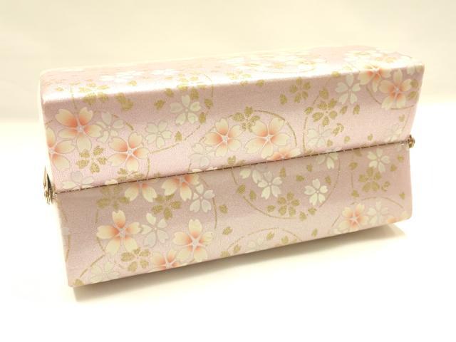 平和屋着物▼和装小物 和装バッグ 振袖用 ハンドバッグ 花柄 金彩 暈し 逸品 AABL1959ay
