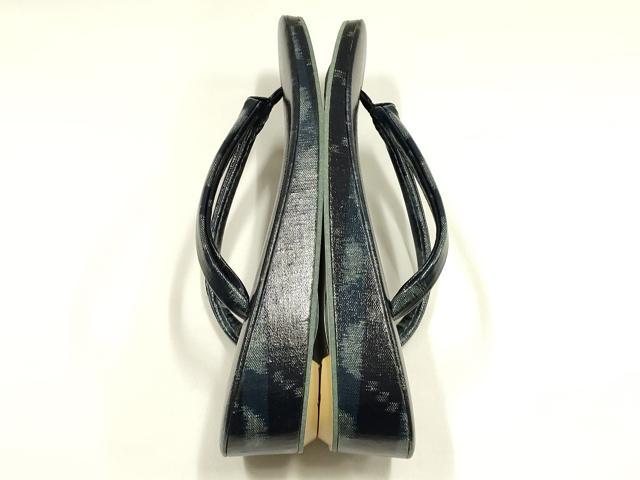平和屋着物▼和装小物 和装草履 よろけ間道 箱付き 逸品 未使用 AABL1973ay
