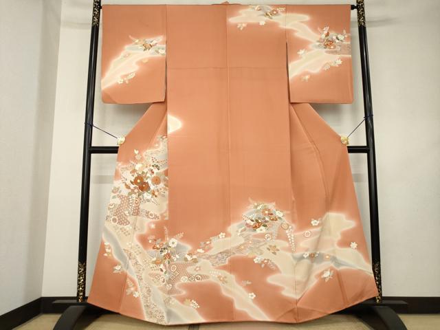 平和屋着物●創業460年・千總 訪問着 道長吉祥文 暈し染め 金彩 高島屋扱い 正絹 逸品 AABL2033ck