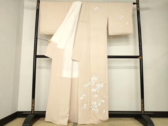 平和屋着物●訪問着 総刺繍 胡蝶蘭 正絹 逸品 AABL2035ck