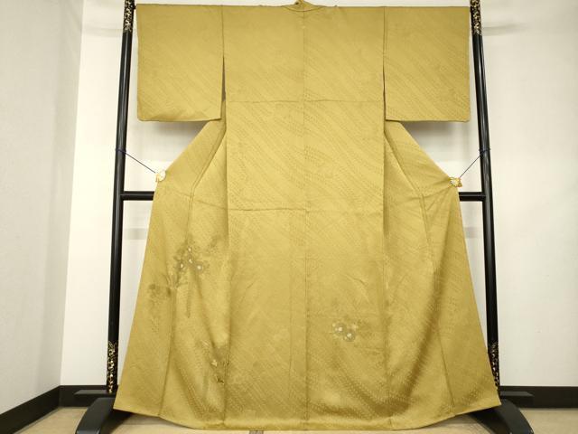 平和屋着物●訪問着 辻が花 中国三大刺繍 相良刺繍 総刺繍 舞花文 銀糸 正絹 逸品 AABL2049ck