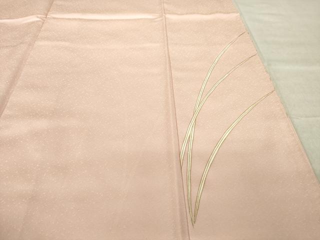 平和屋着物●訪問着 雪輪花文 暈し染め 金彩 正絹 逸品 AABL2092ck