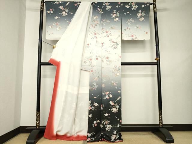 平和屋着物●訪問着 器物花文 暈し染め 正絹 逸品 AABL2106ck