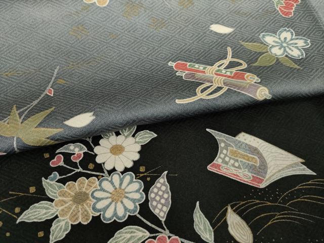 平和屋着物●訪問着 器物花文 暈し染め 正絹 逸品 AABL2106ck