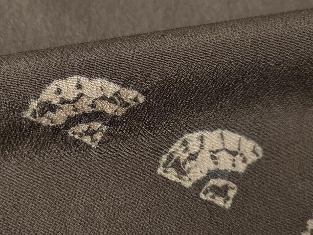 平和屋着物●訪問着 お召地 絞り 青海波 正絹 逸品 未使用 AABL2109ck
