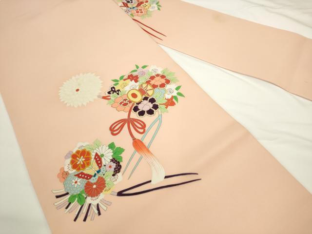 平和屋着物●塩瀬 九寸名古屋帯 花鼓文 金彩 正絹 逸品 AABL2161pf