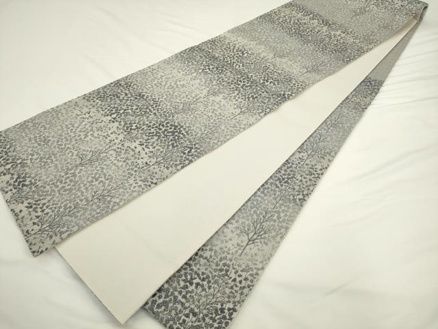平和屋着物●六通柄袋帯 樹林文 正絹 逸品 AABL2186pf