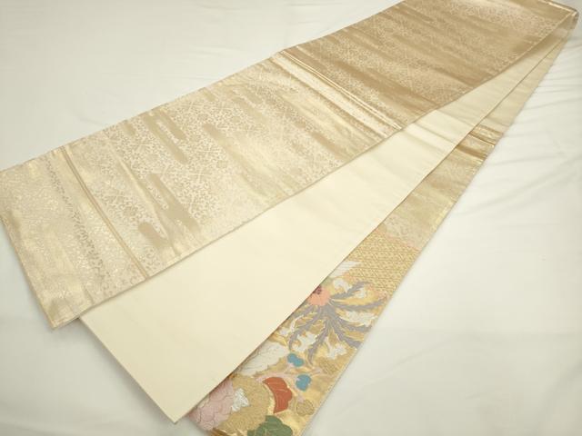 平和屋着物◎六通柄袋帯 唐織 桃山の香 金銀糸 正絹 逸品 AABL2244pf