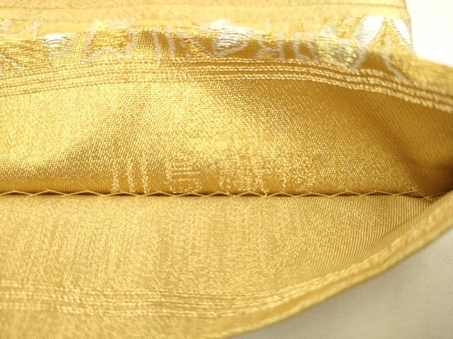 平和屋着物●西陣 川島織物 六通柄 本袋帯 飾花文 金銀糸 正絹 逸品 AABL2318pf