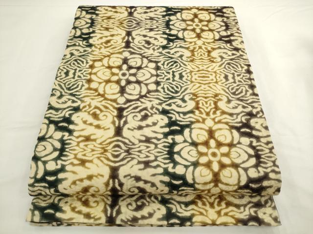 平和屋着物●両面六通柄袋帯 鳥獣花文 正絹 逸品 AABL2390pf