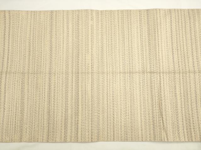 平和屋着物●綴れ 八寸名古屋帯 横段文 金糸 正絹 逸品 AABL2437pf