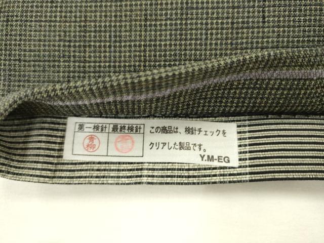 平和屋着物●両面六通柄袋帯 葡萄唐草文 金糸 正絹 逸品 AABL2511pf