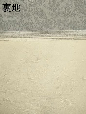 平和屋着物●両面全通柄袋帯 墨流し花文 銀糸 正絹 逸品 AABL2545pf
