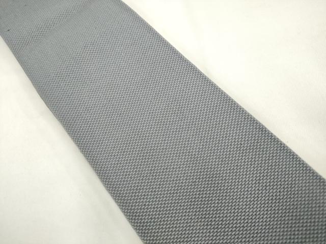 平和屋着物●男性 本場筑前博多織 角帯 霞文 淡藤色 正絹 逸品 AABL2567pf