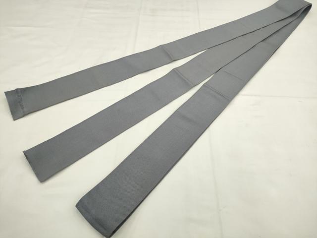 平和屋着物●男性 本場筑前博多織 角帯 霞文 淡藤色 正絹 逸品 AABL2567pf