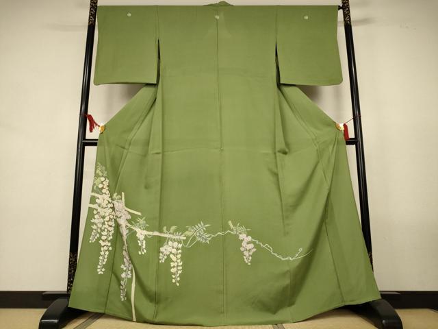 平和屋着物*夏物 色留袖 絽 友禅 枝垂れ花文 正絹 逸品 AABL2608jd