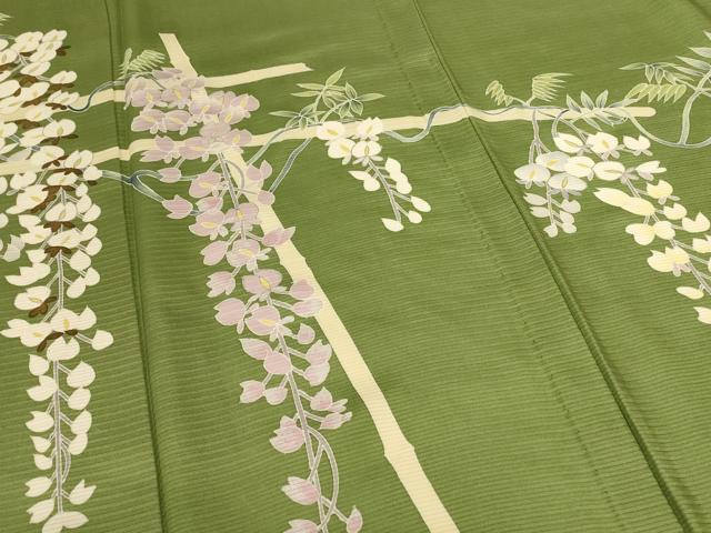 平和屋着物*夏物 色留袖 絽 友禅 枝垂れ花文 正絹 逸品 AABL2608jd