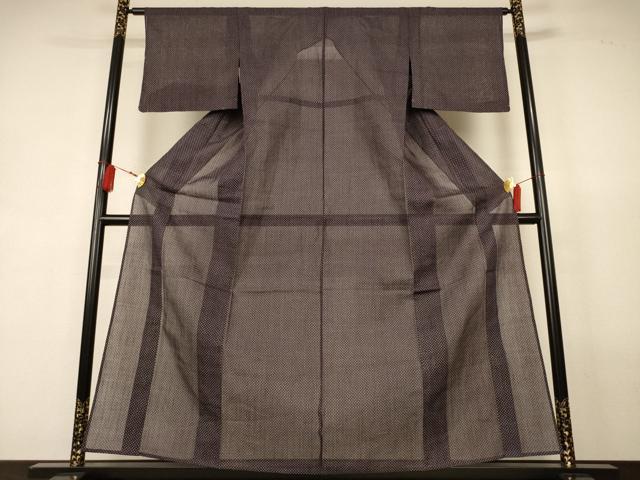 平和屋着物*夏物 本場小千谷ちぢみ 絣柄 証紙付き 麻 逸品 未使用 AABL2620jd