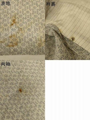 平和屋着物*夏物 越後上布 幾何学文様 苧麻 逸品 AABL2626jd