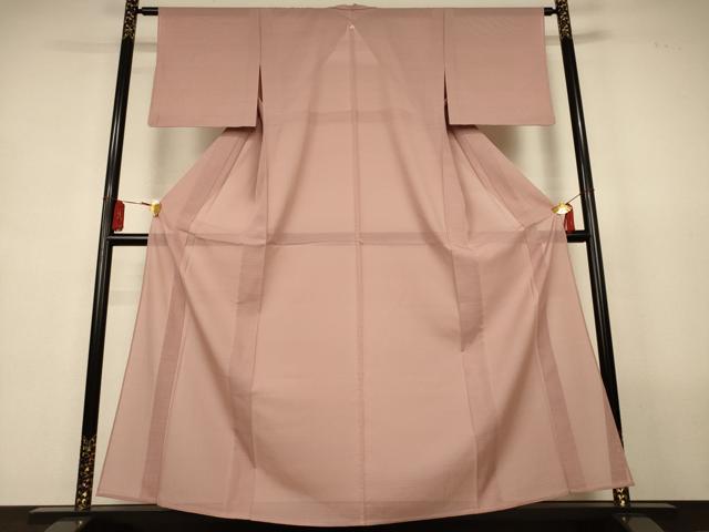 平和屋着物*夏物 色無地 絽 赤白橡色 正絹 逸品 未使用 AABL2632jd