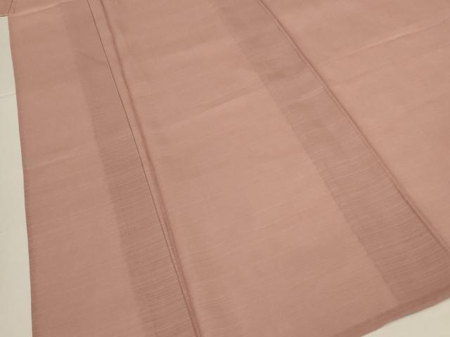 平和屋着物*夏物 色無地 絽 赤白橡色 正絹 逸品 未使用 AABL2632jd