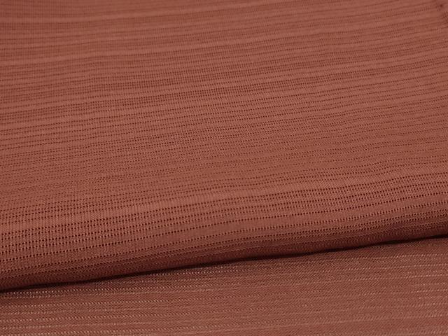 平和屋着物*夏物 色無地 変わり絽 茶褐色 正絹 逸品 AABL2636jd