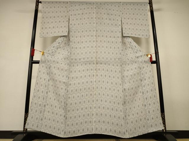 平和屋着物*夏物 越後上布 菱文 苧麻 逸品 AABL2640jd