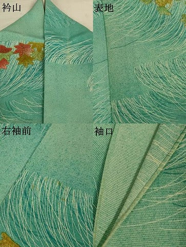 平和屋着物*夏物 小紋 絽 楓芝文 金彩 正絹 逸品 AABL2649jd