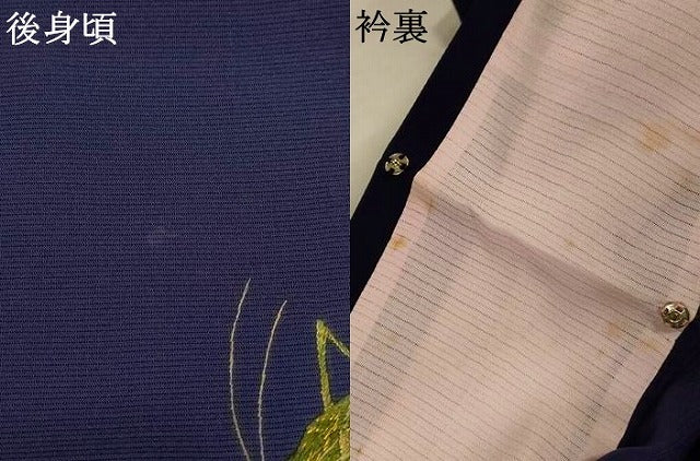 平和屋着物*夏物 訪問着 絽 総刺繍 草花文 バッタ 正絹 逸品 AABL2660jd