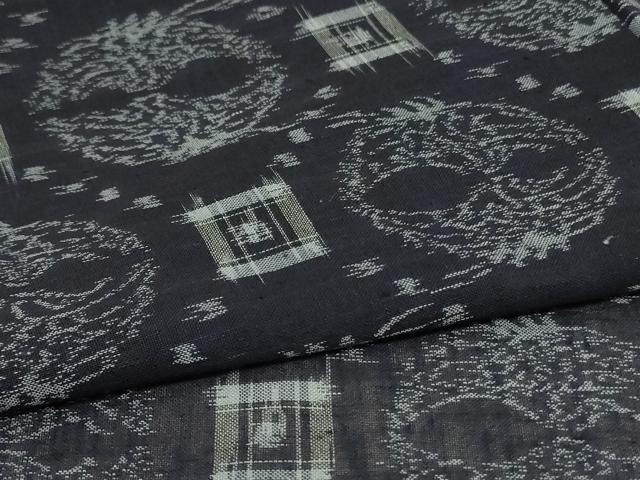 平和屋着物*夏物 紗紬 双鶴絣文 正絹 逸品 AABL2676jd